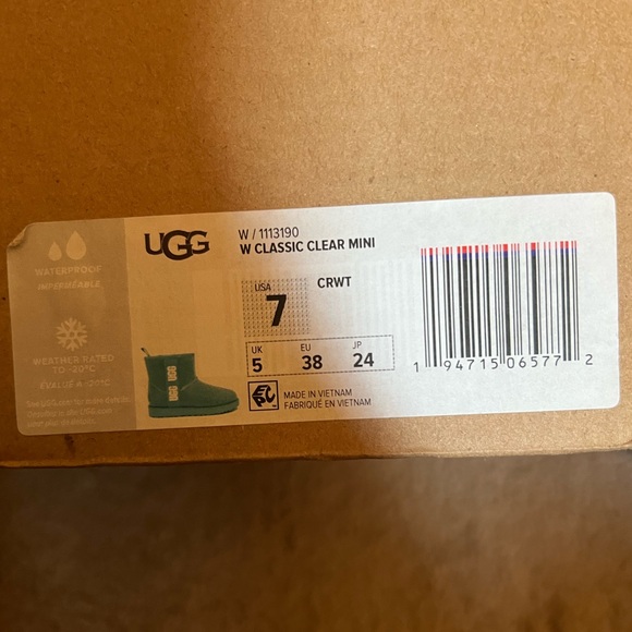 Ugg Classic Mini Boot, Women 7(us), Clear- Blue - Picture 3 of 10